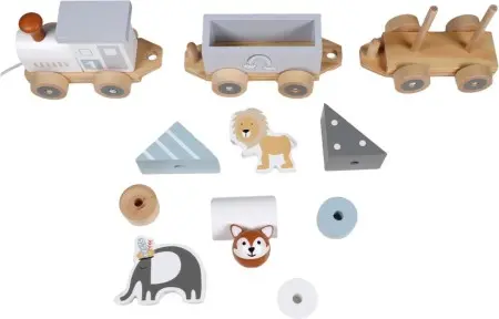 Tryco Spielzeug Holzzug mit Tieren personalisiert